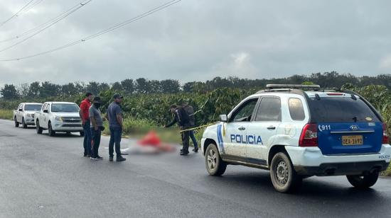 Bultos con tres personas mutiladas fue hallado en el cantón El Guabo, provincia de El Oro, este 6 de septiembre.