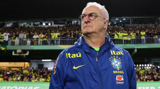 Dorival Júnior, director técnico de Brasil, durante el encuentro ante Ecuador por la Fecha 7 de las Eliminatorias, el 6 de septiembre de 2024.