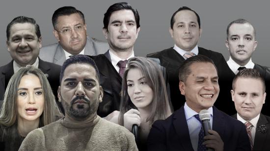 Algunos de los rostros que protagonizan los casos de supuesta corrupción judicial