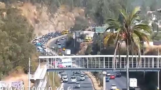 Imagen de la avenida Simón Bolívar, en el sector de Gualo, donde se registró un accidente de tránsito, el 13 de septiembre de 2024.