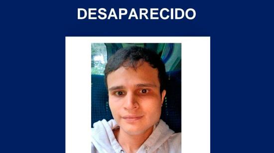 Joven lleva tres días reportado como desaparecido en Quito