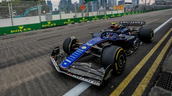 El piloto argentino Franco Colapinto de Williams Racing durante la primera sesión de entrenamientos libres del GP de Singapur, el 20 de septiembre de 2024.