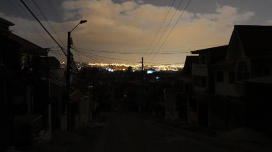 Sector de Quito con cortes de luz.