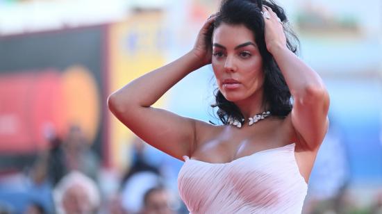 Georgina Rodriguez, pareja de Cristiano Ronaldo, en la alfombra roja del Festival de Cine de Venecia, el pasado 3 de septiembre.