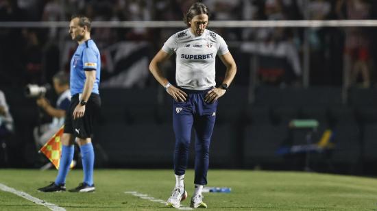 Luis Zubeldía, durante el partido de Sao Paulo ante Botafogo por la Copa Libertadores, el 25 de septiembre de 2024.