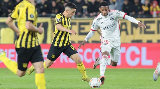 Gonzalo Plata, durante el partido de Peñarol ante Flamengo por Copa Libertadores, el 26 de septiembre de 2024.