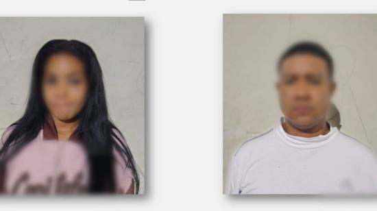 Jennifer Karina E. y Alex Agustín A., fueron detenidos por supuesto microtráfico en Muisne, Esmeraldas.