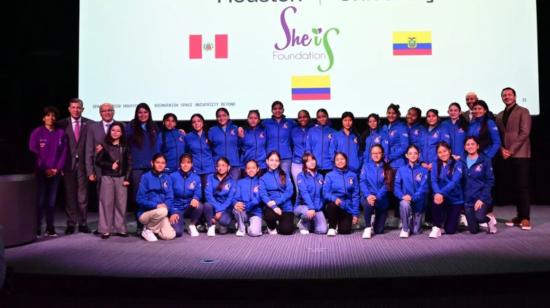 Niñas astronautas en Houston, Texas para ser parte del programa de aprendizaje de la Nasa, 30 de septiembre de 2024.