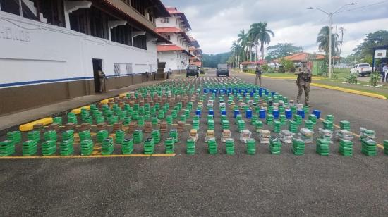 Toneladas de droga decomisadas en Panamá, provenientes de Ecuador, este 30 de septiembre de 2024.