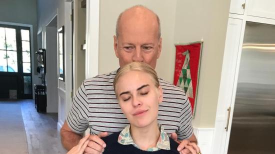 Bruce Willis junto a su hija Tallulah Willis, 2 de octubre de 2024.