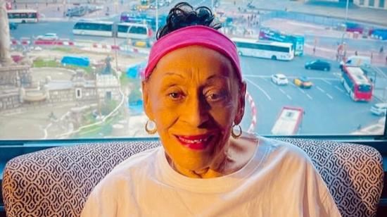 Omara Portuondo cuando llegó a Barcelona, España, 1 de octubre de 2024.