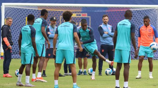 Entrenamiento de la Selección de Ecuador,  el 9 de septiembre del 2024.