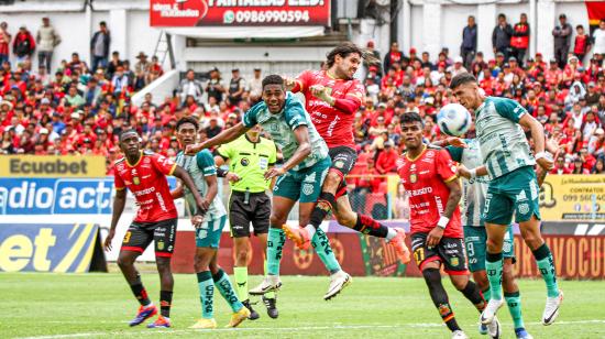 Deportivo Cuenca y Técnico Universitario, en duelo de la LigaPro, jugado este sábado 5 de octubre de 2024.