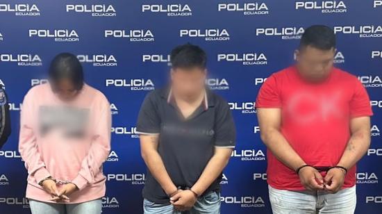 Dos hombres y una mujer fueron detendios con armas y explosivos, durante una intervención en el distrito Pascuales.