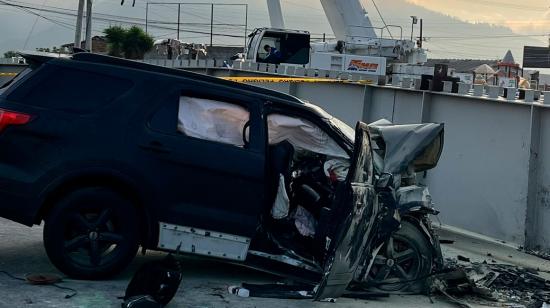 Esto se sabe del grave accidente de tránsito en la Autopista General Rumiñahui, sentido Quito - Valle de Los Chillos