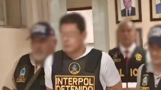 Roberto Campos, alias 'El Martillador', durante su detención en Perú, en abril de 2024.