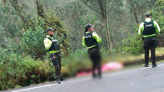 Hallan cadáver maniatado en la vía a Nono: Segunda muerte violenta en Quito durante estado de excepción