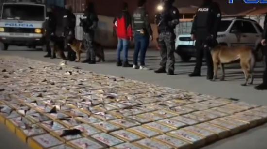 La droga decomisada en Guayaquil tendría un valor de USD 21 millones en el mercado internacional.