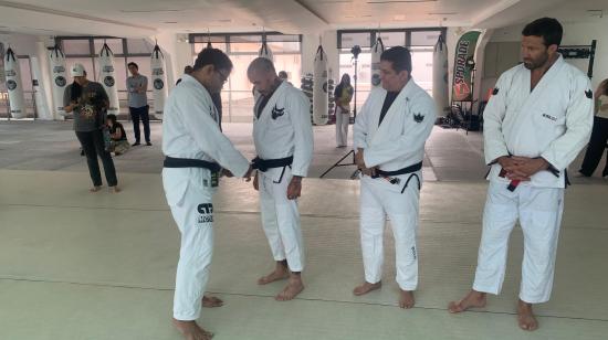 Marlon 'Chito' Vera, en una academia de jiu-jitsu en Guayaquil, el 14 de octubre de 2024.