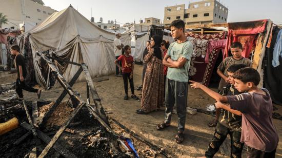 Fotografía de archivo de los daños provocados por un ataque israelí en las premisas del hospital Al-Aqsa, el 14 de octubre de 2024, en la Franja de Gaza.