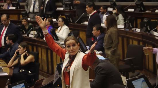 En la Asamblea hubo momentos de tensión este 17 de octubre de 2024 mientras se debatía la continuidad del juicio político a Mónica Palencia.