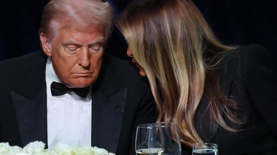 El candidato presidencial republicano, Donald Trump, en una cena de la fundación Alfred E. Smith, el 17 de octubre de 2024, en la ciudad de Nueva York.