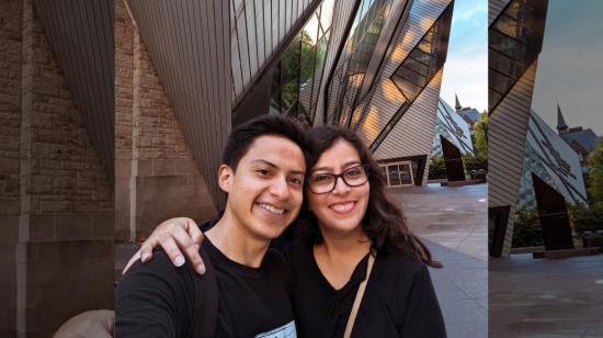 Daniel Morales y Daniela Naranjo en Toronto, en 2024.