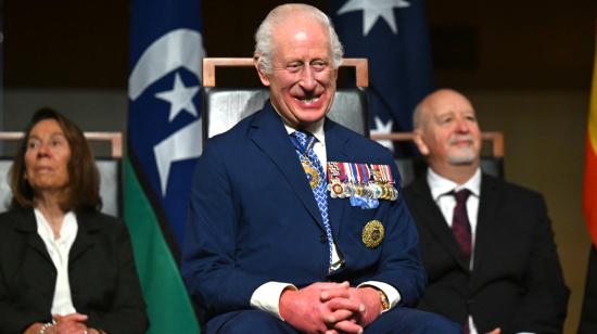 El rey Carlos III en una recepción parlamentaria en Australia. 21 de octubre de 2024.