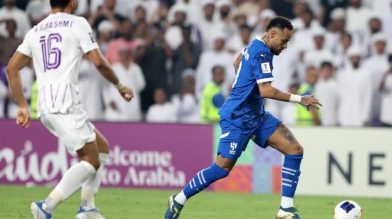 Neymar, jugador del  Al-Hilal, en su vuelta a las canchas este lunes 20 de octubre de 2024.