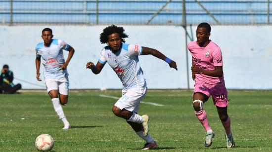 Christian Alemán, volante del Manta FC, marcó uno de los goles de su equipo en la goleada ante Vargas Torres, el jueves 24 de octubre de 2024.