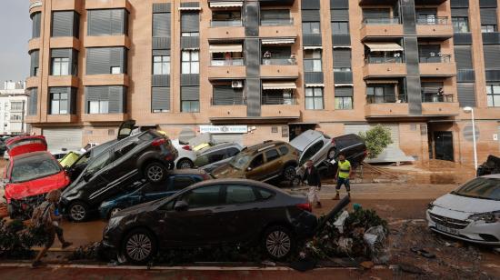 Daños causados por las lluvias en la región valenciana de Paiporta, el 30 de octubre de 2024.