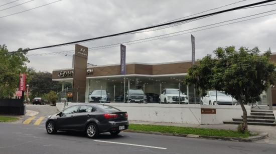 Un concesionario de la marca Hyundai en Quito. Imagen referencial.