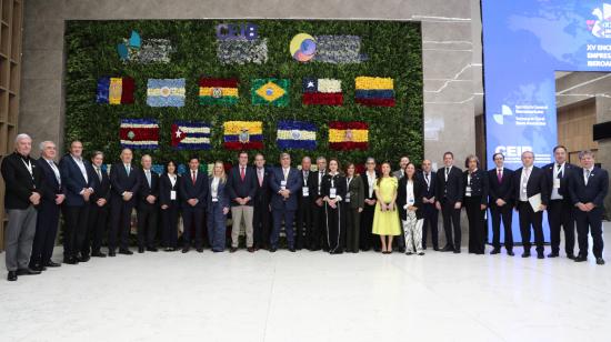 Participantes en la primera sesión del Encuentro Empresarial Iberoamericano este miércoles, en Cuenca, 13 de noviembre de 2024.