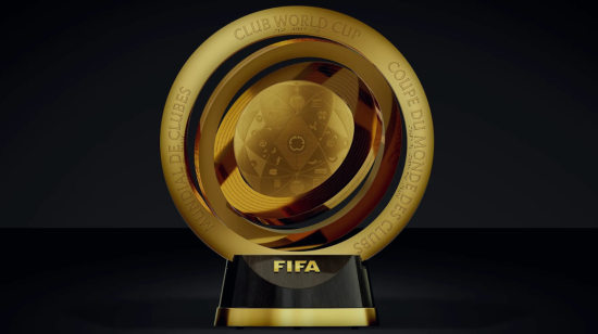 Imagen del trofeo del Mundial de Clubes de la FIFA 2025.