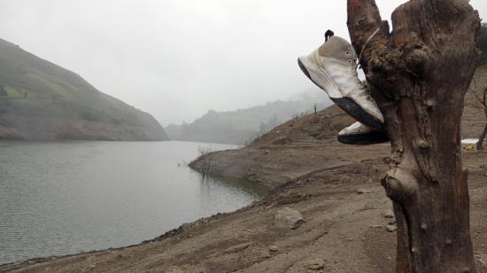 Embalse de Mazar, ubicado en el Austro del país. Foto del 17 de septiembre de 2024.