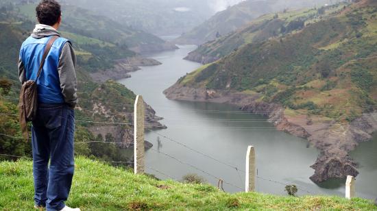 Imagen del 17 de septiembre de 2024 del embalse de Mazar que ha ido empeorando con el pasar de los días, hasta llegar a una situación crítica.