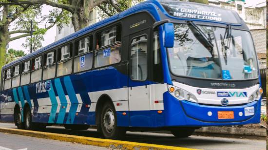 Sistema de transporte del metrovía, en Guayaquil.