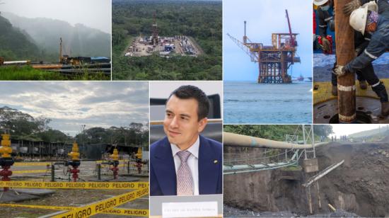 Un año del Gobierno de Noboa en el sector petrolero.