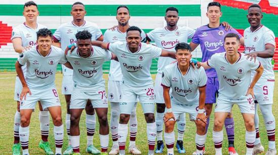 Jugadores de Atlético Vinotinto en el partido de ida ante La Paz por los cuartos de final del Ascenso Nacional, 19 de noviembre de 2024.