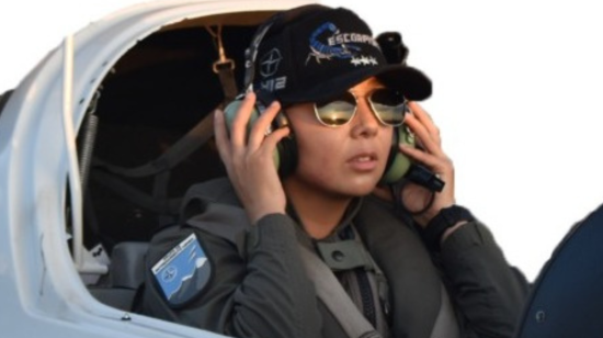 La piloto Diana Ruiz