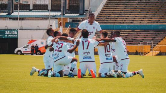 Una celebración de los jugadores de Atlético Vinotinto, el 5 de agosto de 2024.