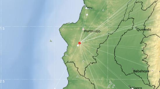 Un temblor de magnitud 4,9 fue reportado en Manabí la noche de este jueves 5 de diciembre de 2024.