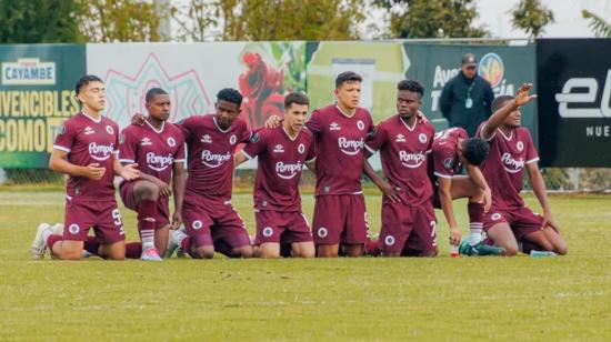 Jugadores de Atlético Vinotinto en los penales de la semifinal ante La Unión, 7 de diciembre de 2024.