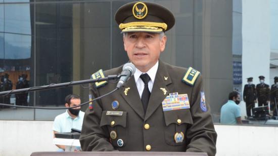 El coronel Julio César Miño del Hierro, en un acto oficial el 1 de julio de 2021.