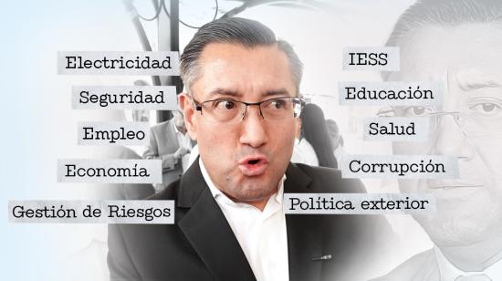 Iván Saquicela, candidato presidencial por el movimiento político Democracia Sí.