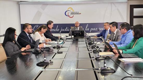 El presidente del CPCCS, Andrés Fantoni, aseguró el 16 de diciembre de 2024 que el periodo de los cinco vocales del CJ concluye el 29 de enero.