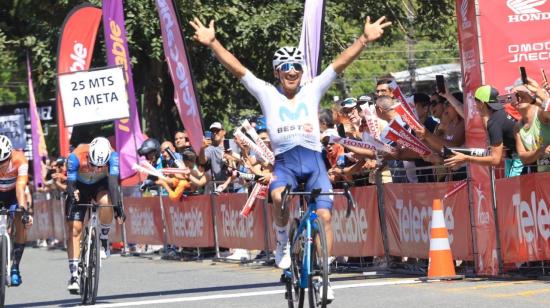 Byron Guamá, durante la cuarta etapa de la Vuelta a Costa Rica, el 16 de diciembre de 2024.