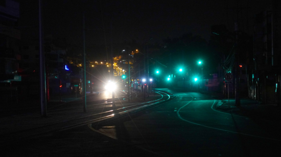 Calles de Cuenca en medio de un corte de luz