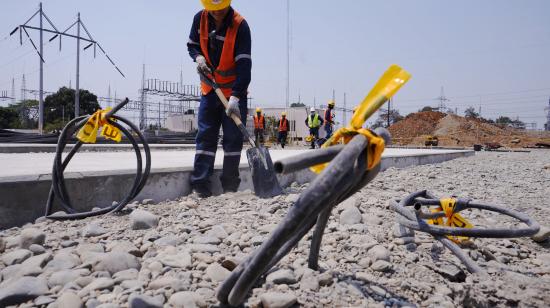 Trabajos que se ejecutaban el 2 de diciembre de 2024 en el espacio donde funcionará el proyecto de Energía Térmica Terrestre en Quevedo.