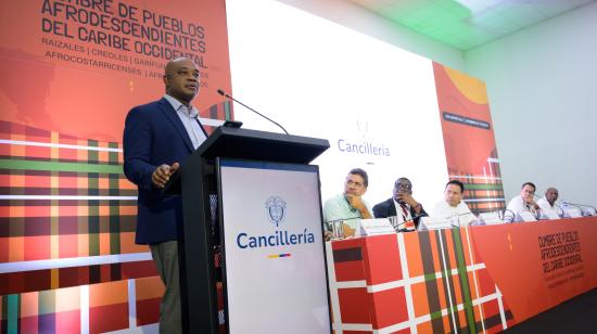 Luis Murillo, canciller de Colombia, en una conferencia el 17 de diciembre de 2024.